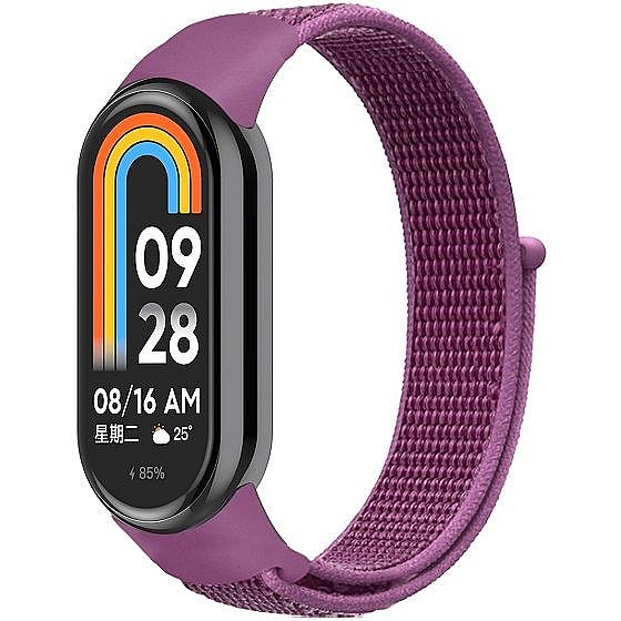 ����� �� / ������ ���� Loop Nylon Band ���� iBands  (��� Purple) ����� ��� ����: Xiaomi Smart Band 8 / Xiaomi Smart Band 9 / Xiaomi Smart Band 10