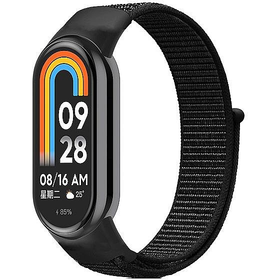 ����� �� / ������ ���� Loop Nylon Band ���� iBands  (��� Black) ����� ��� ����: Xiaomi Smart Band 8 / Xiaomi Smart Band 9 / Xiaomi Smart Band 10
