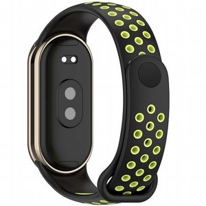 רצועת סיליקון מדגם Holes Color Silicone Band מבית iBands (צבע Black/Lime) לשעון חכם מדגם: Xiaomi Smart Band 8 / Xiaomi Smart Band 9 / Xiaomi Smart Band 10 רצועת סיליקון מדגם Holes Color Silicone Band מבית iBands (צבע Black/Lime) לשעון חכם מדגם: Xiaomi Smart Band 8 / Xiaomi Smart Band 9 / Xiaomi Smart Band 10