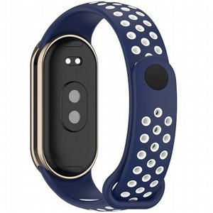 רצועת סיליקון מדגם Holes Color Silicone Band מבית iBands (צבע Blue/White) לשעון חכם מדגם: Xiaomi Smart Band 8 / Xiaomi Smart Band 9 / Xiaomi Smart Band 10 רצועת סיליקון מדגם Holes Color Silicone Band מבית iBands (צבע Blue/White) לשעון חכם מדגם: Xiaomi Smart Band 8 / Xiaomi Smart Band 9 / Xiaomi Smart Band 10