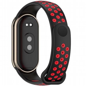 רצועת סיליקון מדגם Holes Color Silicone Band מבית iBands (צבע Black/Red) לשעון חכם מדגם: Xiaomi Smart Band 8 / Xiaomi Smart Band 9 / Xiaomi Smart Band 10 רצועת סיליקון מדגם Holes Color Silicone Band מבית iBands (צבע Black/Red) לשעון חכם מדגם: Xiaomi Smart Band 8 / Xiaomi Smart Band 9 / Xiaomi Smart Band 10