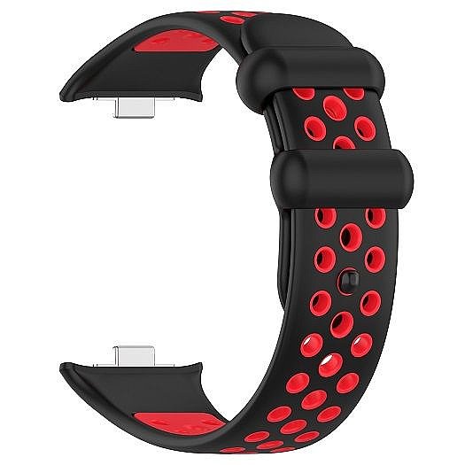 ����� ������� ���� Sports Solid Color Silicone Band ���� iBands ����� ��� ����: Xiaomi Redmi Watch 4 / Xiaomi Redmi Watch 5 (��� Black/Red)