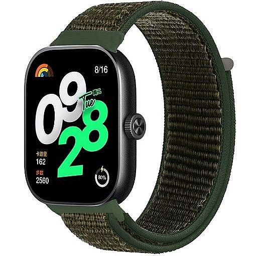 ����� �� / ������ ���� Simple Braided Nylon Band ���� iBands ����� ��� ����: Xiaomi Redmi Watch 4 / Xiaomi Redmi Watch 5 (��� Green)