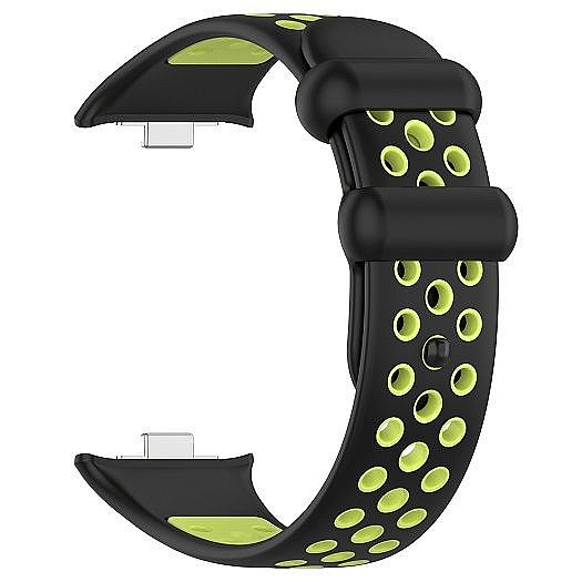 ����� ������� ���� Sports Solid Color Silicone Band ���� iBands ����� ��� ����: Xiaomi Redmi Watch 4 / Xiaomi Redmi Watch 5 (��� Black/Lime)