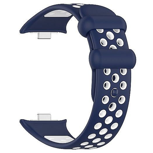 ����� ������� ���� Sports Solid Color Silicone Band ���� iBands ����� ��� ����: Xiaomi Redmi Watch 4 / Xiaomi Redmi Watch 5 (��� Blue/White)