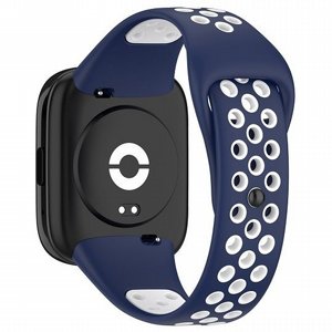 רצועת סיליקון מדגם Sports Solid Color Silicone Band מבית iBands לשעון חכם מדגם: Xiaomi Redmi Watch 3 Active (צבע Blue/White) רצועת סיליקון מדגם Sports Solid Color Silicone Band מבית iBands לשעון חכם מדגם: Xiaomi Redmi Watch 3 Active (צבע Blue/White)
