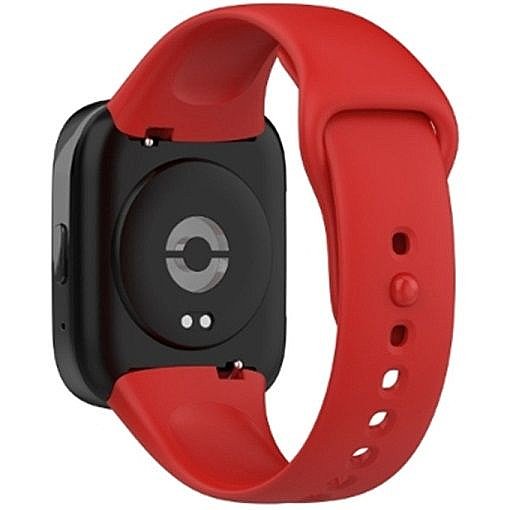 ����� ������� ���� Solid Color Silicone Band ���� iBands ����� ��� ����: Xiaomi Redmi Watch 3 Active (��� Red)