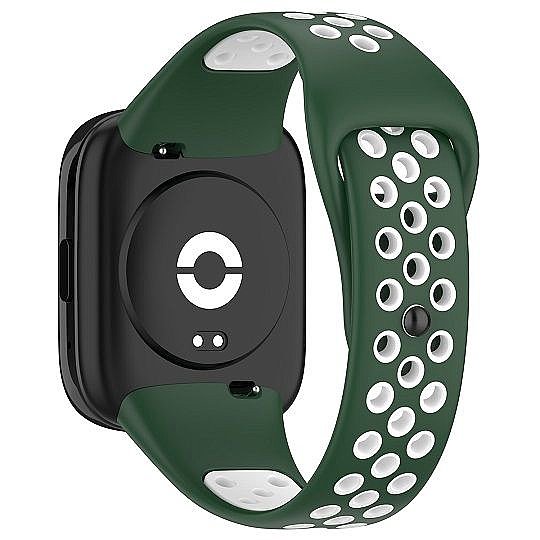 ����� ������� ���� Sports Solid Color Silicone Band ���� iBands ����� ��� ����: Xiaomi Redmi Watch 3 Active (��� Green/White)