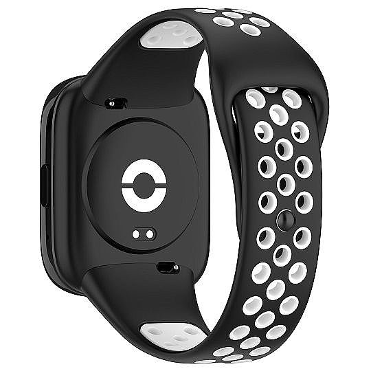����� ������� ���� Sports Solid Color Silicone Band ���� iBands ����� ��� ����: Xiaomi Redmi Watch 3 Active (��� Black/White)