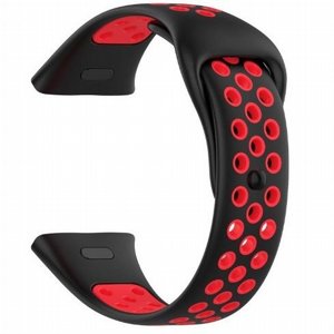 רצועת סיליקון מדגם Sports Solid Color Silicone Band מבית iBands לשעון חכם מדגם: Xiaomi Redmi Watch 3 (צבע Black/Red) רצועת סיליקון מדגם Sports Solid Color Silicone Band מבית iBands לשעון חכם מדגם: Xiaomi Redmi Watch 3 (צבע Black/Red)