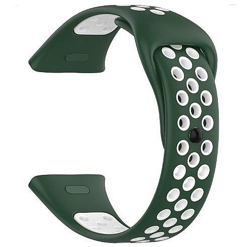 ����� ������� ���� Sports Solid Color Silicone Band ���� iBands ����� ��� ����: Xiaomi Redmi Watch 3 (��� Green/White)
