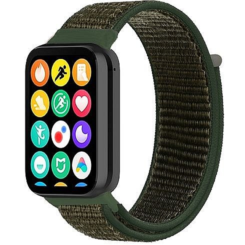 ����� �� / ������ ���� Simple Braided Nylon Band ���� iBands ����� ��� ����: Xiaomi Smart Band 8 Pro / Xiaomi Smart Band 9 Pro (��� Green)