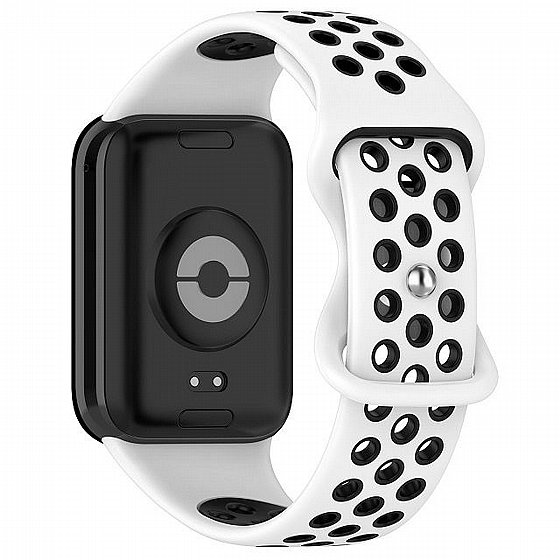 ����� ������� ���� Sports Solid Color Silicone Band ���� iBands ����� ��� ����: Xiaomi Smart Band 8 Pro / Xiaomi Smart Band 9 Pro (��� White/Black)