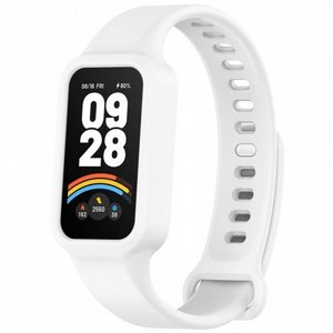 ����� ������� ���� Solid Color Silicone Band ���� LaTera ����� ��� ����: Xiaomi Smart Band 9 Active (��� White)