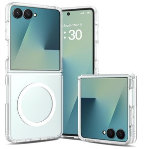 ����� ���� ���� Skin Feel Contrast MagSafe Case ���� LaTera ������ ������ ����: Samsung Galaxy Z Flip 8 (��� ����)