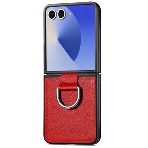 נרתיק עור מדגם Litchi Ring Leather Case מבית LaTera לטלפון סלולרי מדגם: Samsung Galaxy Z Flip 8 (צבע אדום) נרתיק עור מדגם Litchi Ring Leather Case מבית LaTera לטלפון סלולרי מדגם: Samsung Galaxy Z Flip 8 (צבע אדום)