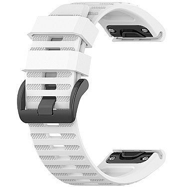 ����� ������� ����  Silicone Band ���� iBands ����� ��� ����: Garmin Fenix 9 43mm / Garmin Fenix 9 Pro 43mm (��� White)