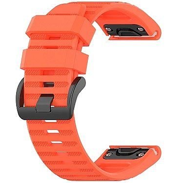 ����� ������� ����  Silicone Band ���� iBands ����� ��� ����: Garmin Fenix 9 47mm / Garmin Fenix 9 Pro 47mm (��� Orange)